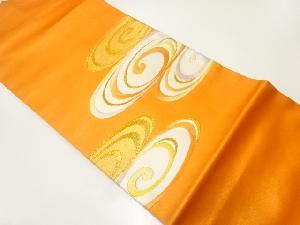 渦巻き模様刺繍名古屋帯